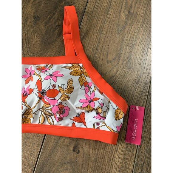 Juniors' Xhilaration Square Neck Bralette Bikini Top Floral Print X-Large, 1020 - Picture 5 of 8